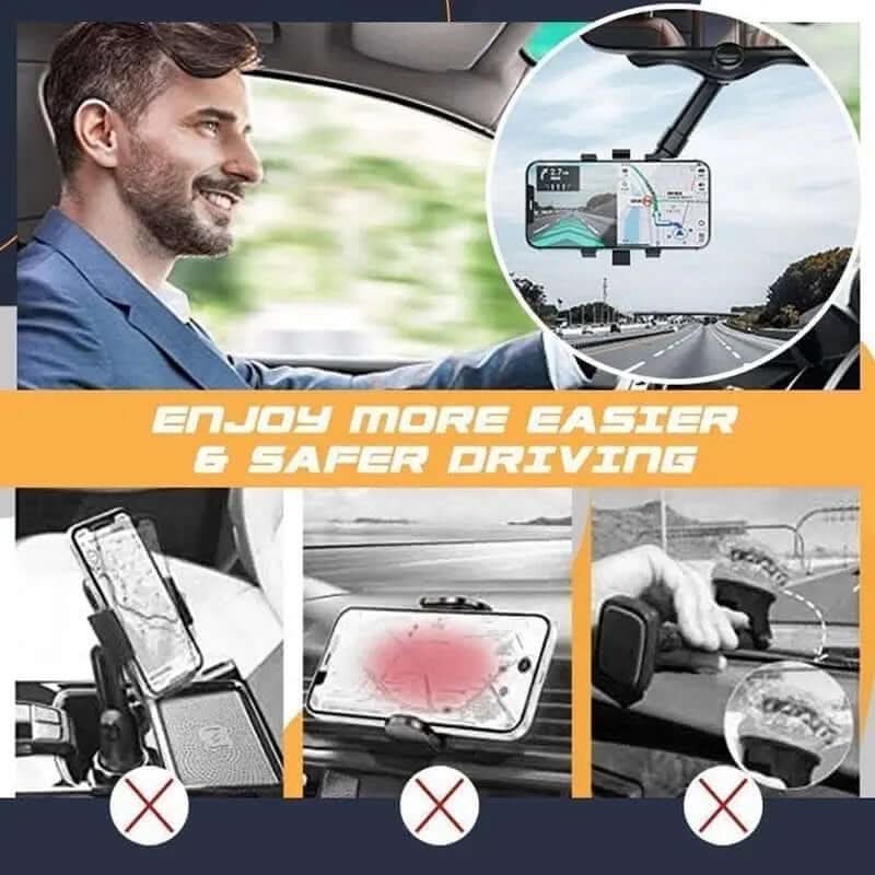 Support de téléphone pour rétroviseur de voiture Les Visionnaires