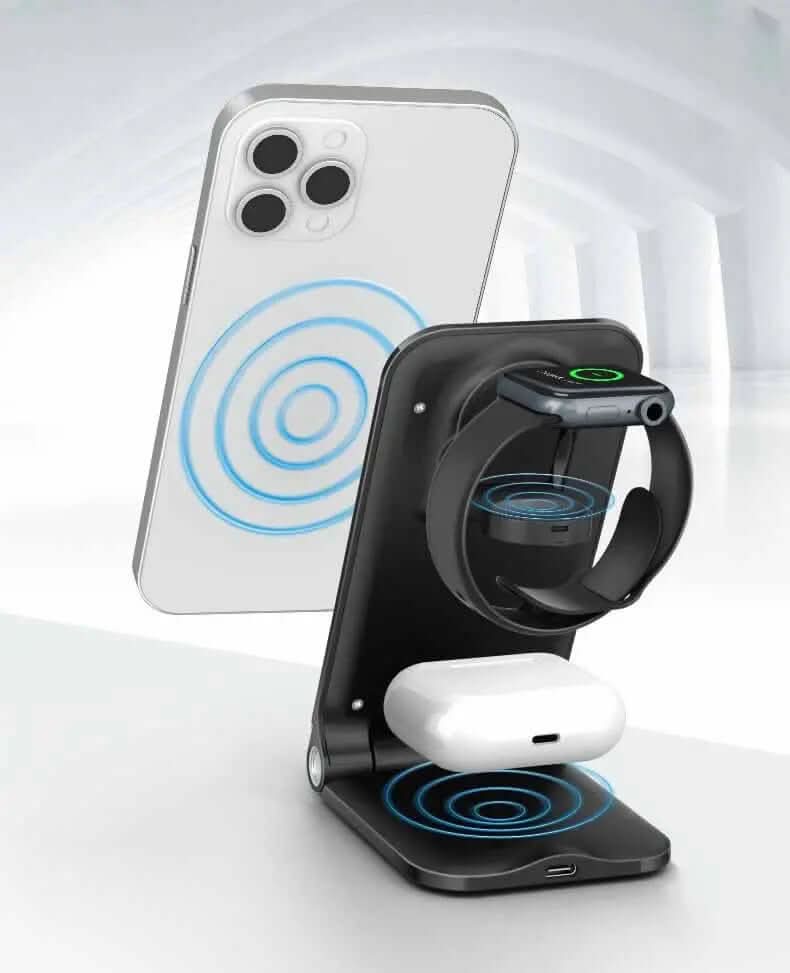 Chargeur Sans Fil Multifonction 3-en-1 Les Visionnaires