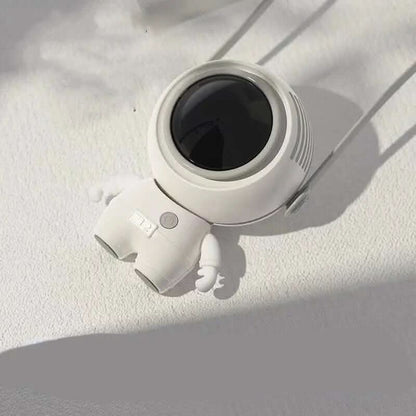 ventilateur de cou personnel rechargeable USB avec design d'astronaute Les Visionnaires