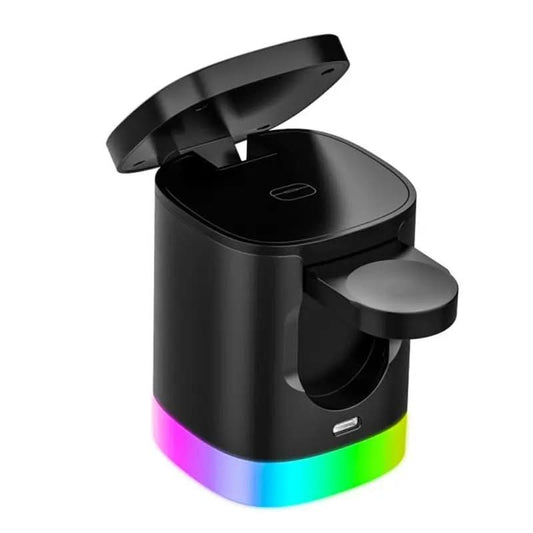 Chargeur magnétique sans fil rapide 3 en 1 pour smartphone Les Visionnaires