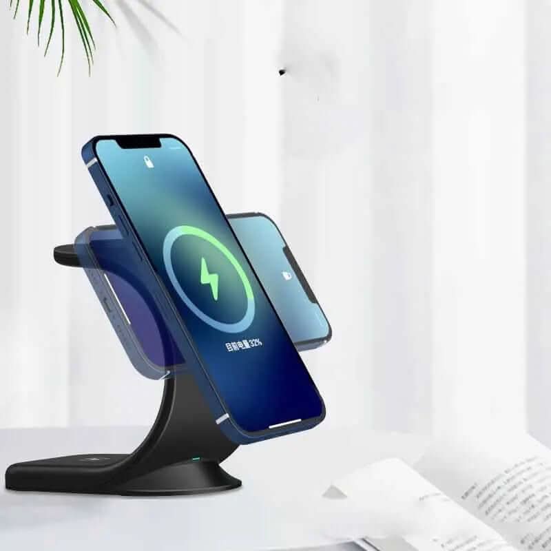 Chargeur Sans Fil Vertical 3-en-1 Les Visionnaires