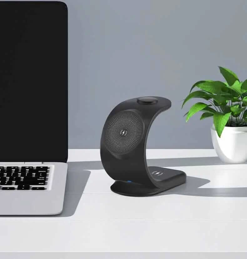 Chargeur Sans Fil Vertical 3-en-1 Les Visionnaires