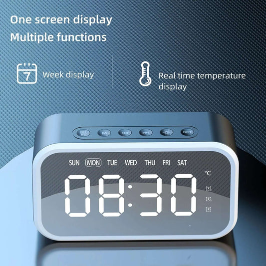 Desktop Alarm Clock Bluetooth Wireless Audio Les Visionnaires