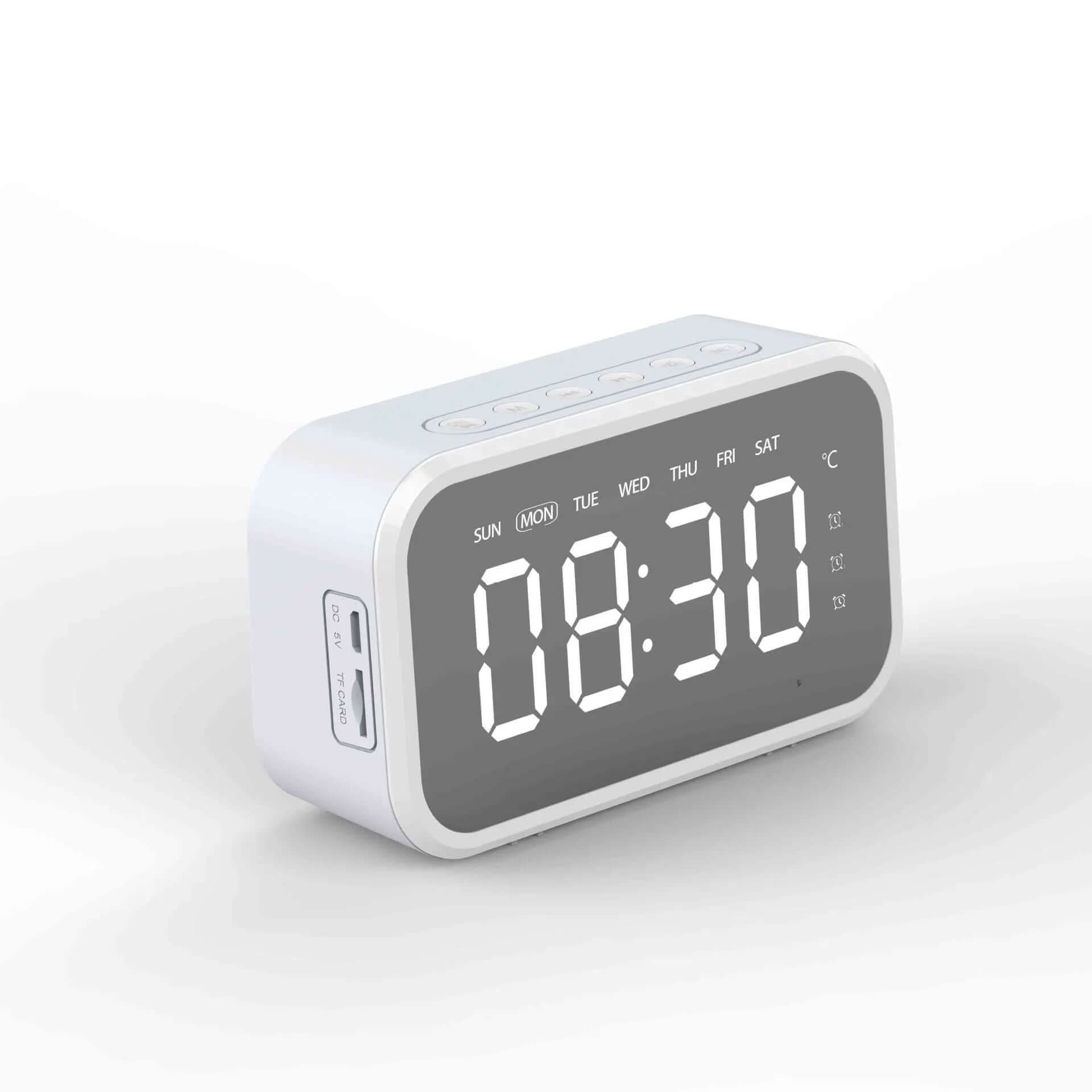 Desktop Alarm Clock Bluetooth Wireless Audio Les Visionnaires