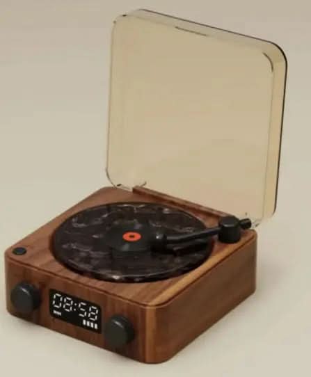 Platine vinyle rétro sans fil Bluetooth 5.0 Les Visionnaires