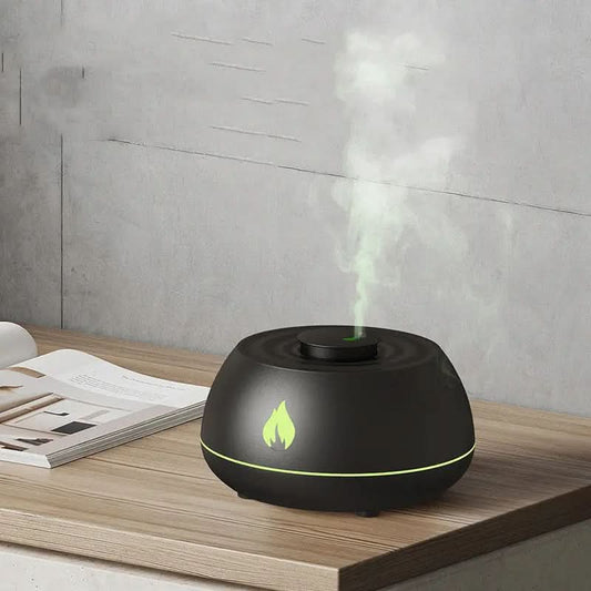 Humidificateur d'air à flamme, diffuseur d'aromathérapie, lumière 7 couleurs, Les Visionnaires