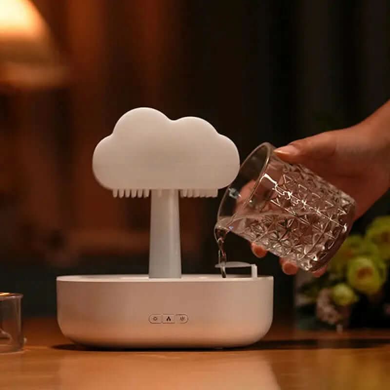 humidificateur veilleuse style nuage de pluie Les Visionnaires