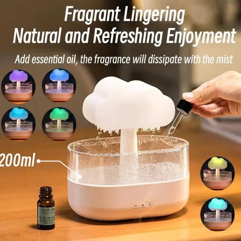 humidificateur veilleuse style nuage de pluie Les Visionnaires