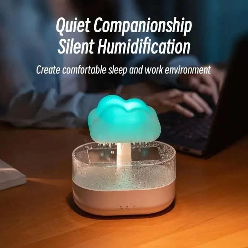 humidificateur veilleuse style nuage de pluie Les Visionnaires