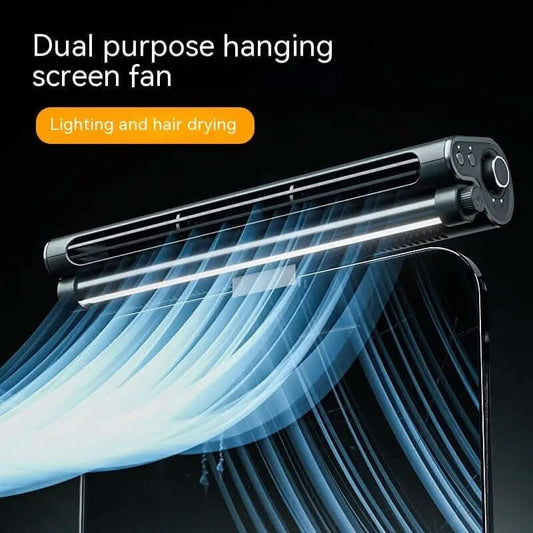 Ventilateur sans pale avec lampe d'éclairage et clip pour écran d'ordinateur portable Les Visionnaires