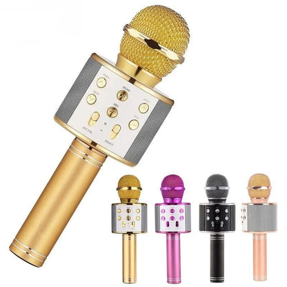 Microphone sans fil Bluetooth portable pour karaoké à domicile Les Visionnaires