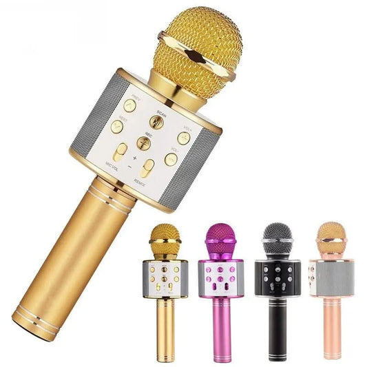 Microphone sans fil Bluetooth portable pour karaoké à domicile Les Visionnaires
