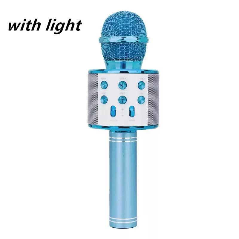 Microphone sans fil Bluetooth portable pour karaoké à domicile Les Visionnaires