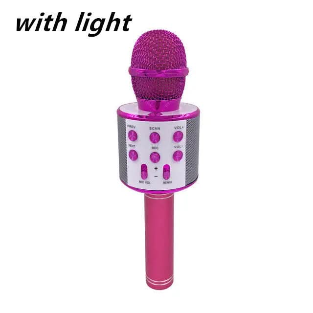 Microphone sans fil Bluetooth portable pour karaoké à domicile Les Visionnaires