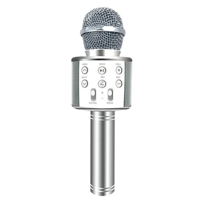 Microphone sans fil Bluetooth portable pour karaoké à domicile Les Visionnaires