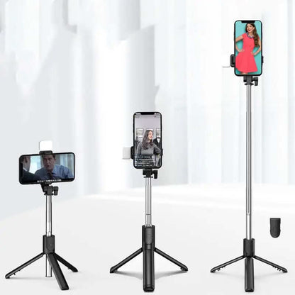 Perche à selfie avec lumière LED Bluetooth Les Visionnaires