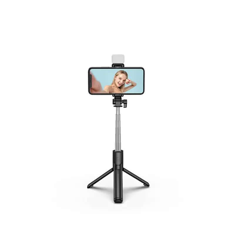 Perche à selfie avec lumière LED Bluetooth Les Visionnaires