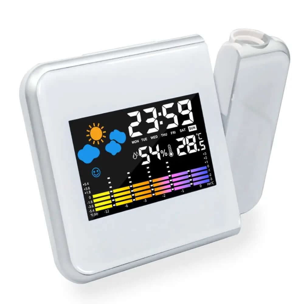 Réveil LED avec Projection et Station Météo Les Visionnaires