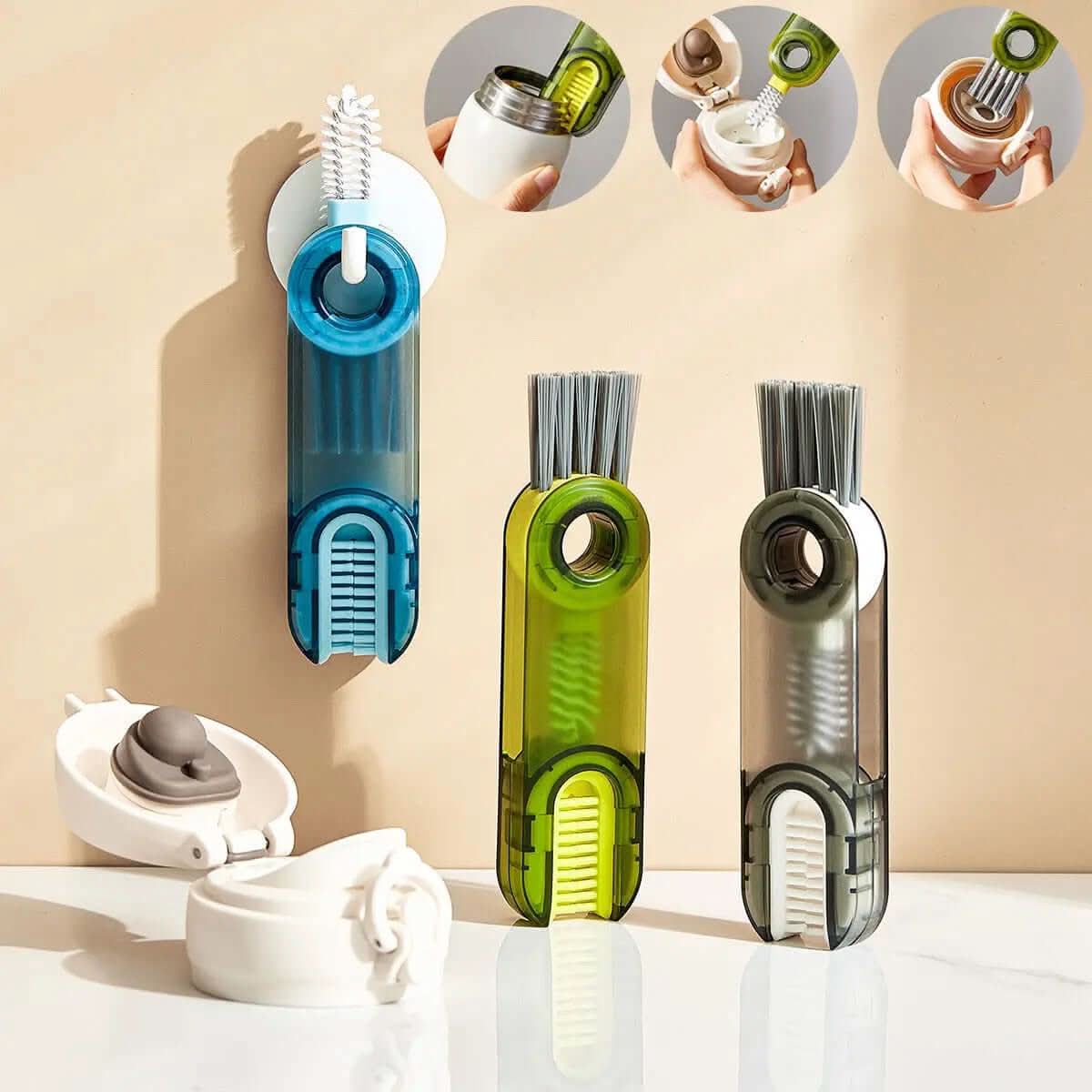 Brosse de nettoyage multifonction 3 en 1 Les Visionnaires