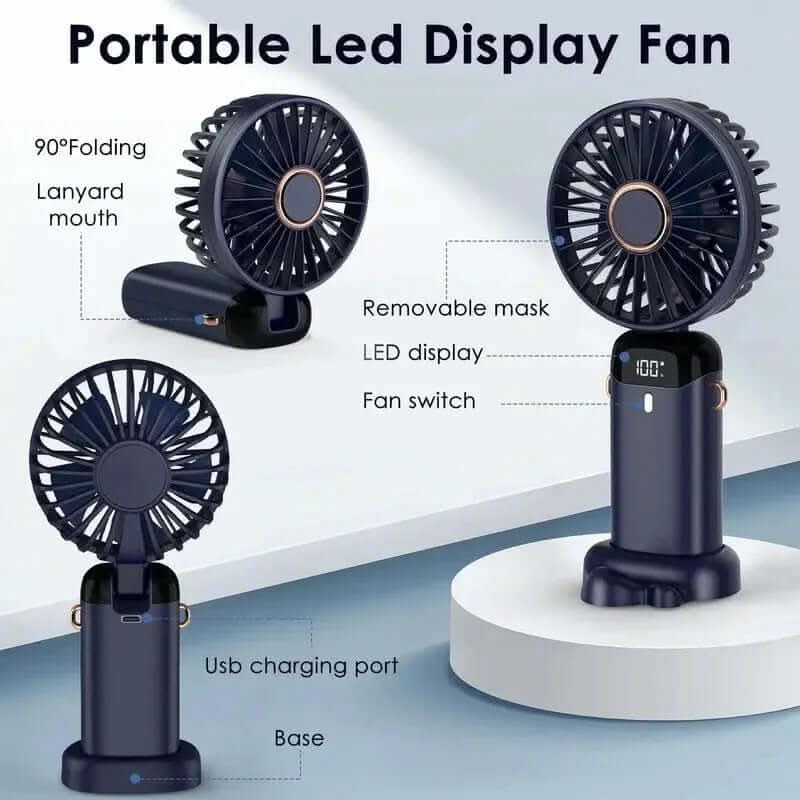 Ventilateur portable USB rechargeable, Les Visionnaires