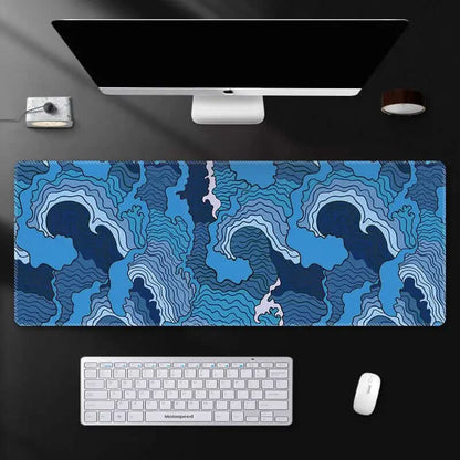 Tapis de souris XXL noir et rouge Les Visionnaires