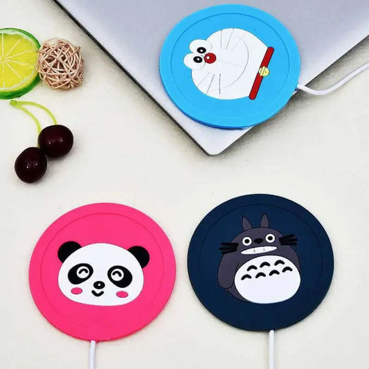 Dessous de verre chauffant USB, design cartoon Les Visionnaires