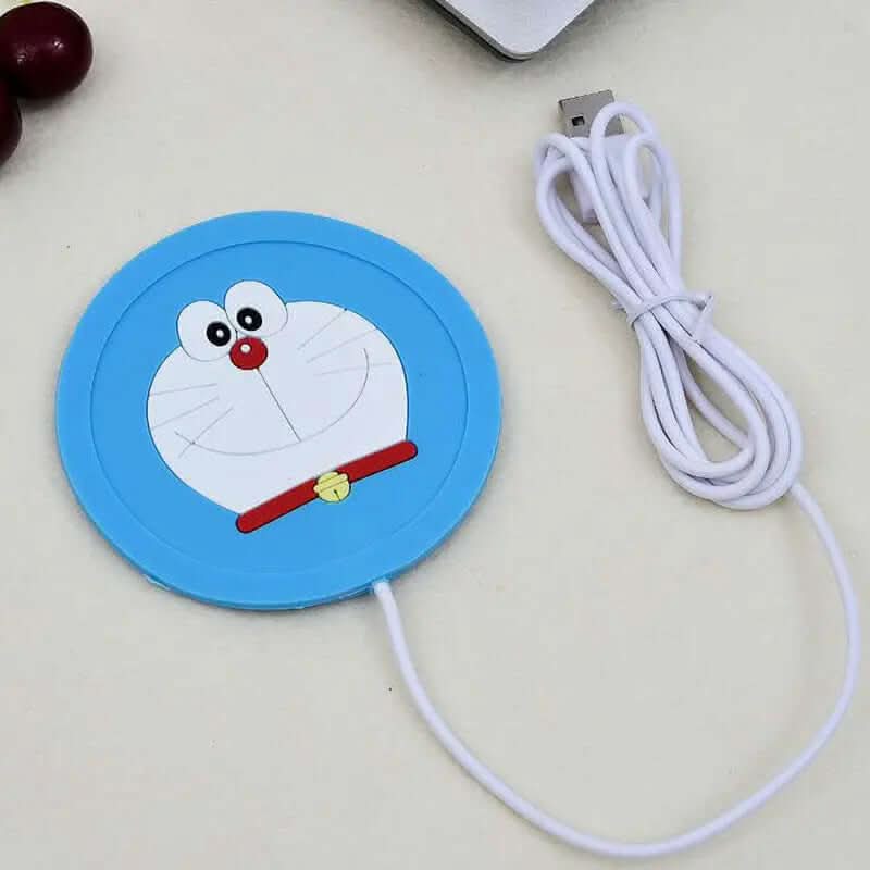 Dessous de verre chauffant USB, design cartoon Les Visionnaires