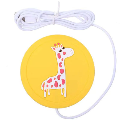 Dessous de verre chauffant USB, design cartoon Les Visionnaires