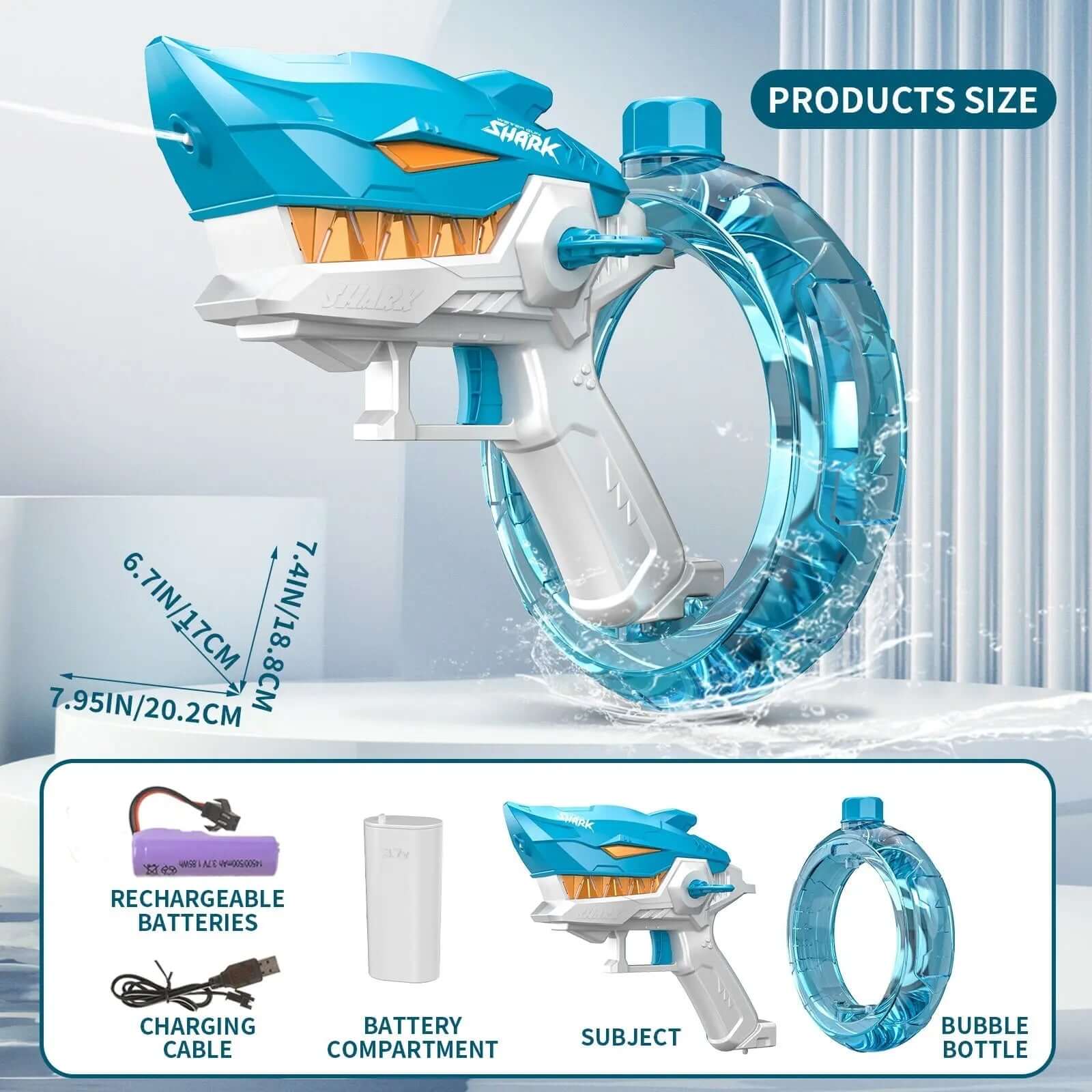 Pistolet à eau électrique Shark Les Visionnaires