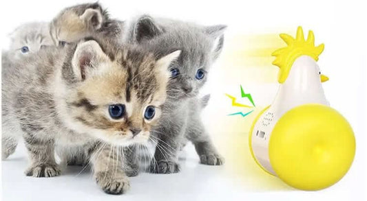 Jouet pour chat- jouet Électrique Sonore Tumbler pour Chat Les Visionnaires