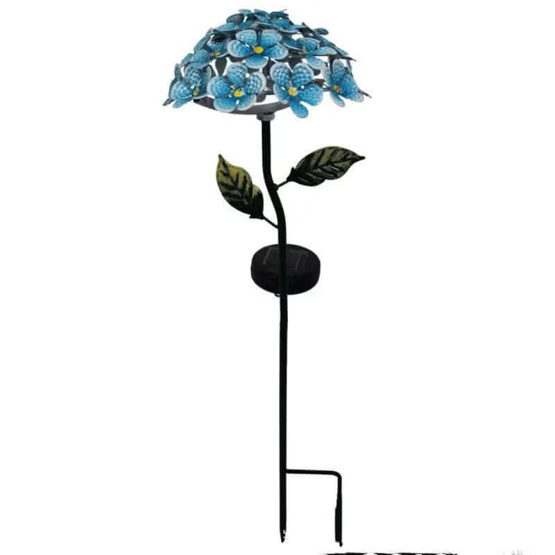 Lampe Solaire LED Hydrangea Artificielle Les Visionnaires