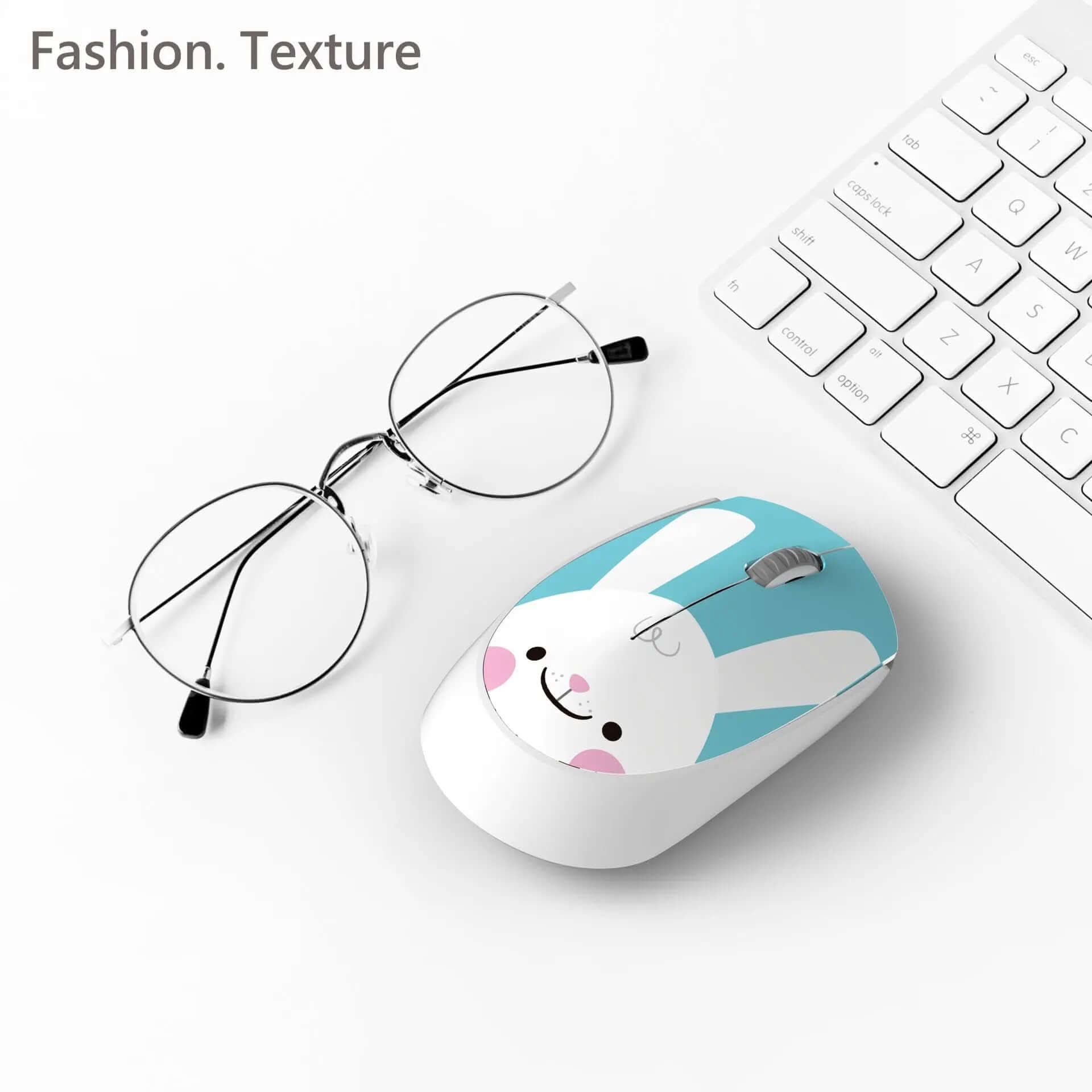 Mini souris sans fil - style cartoons Les Visionnaires