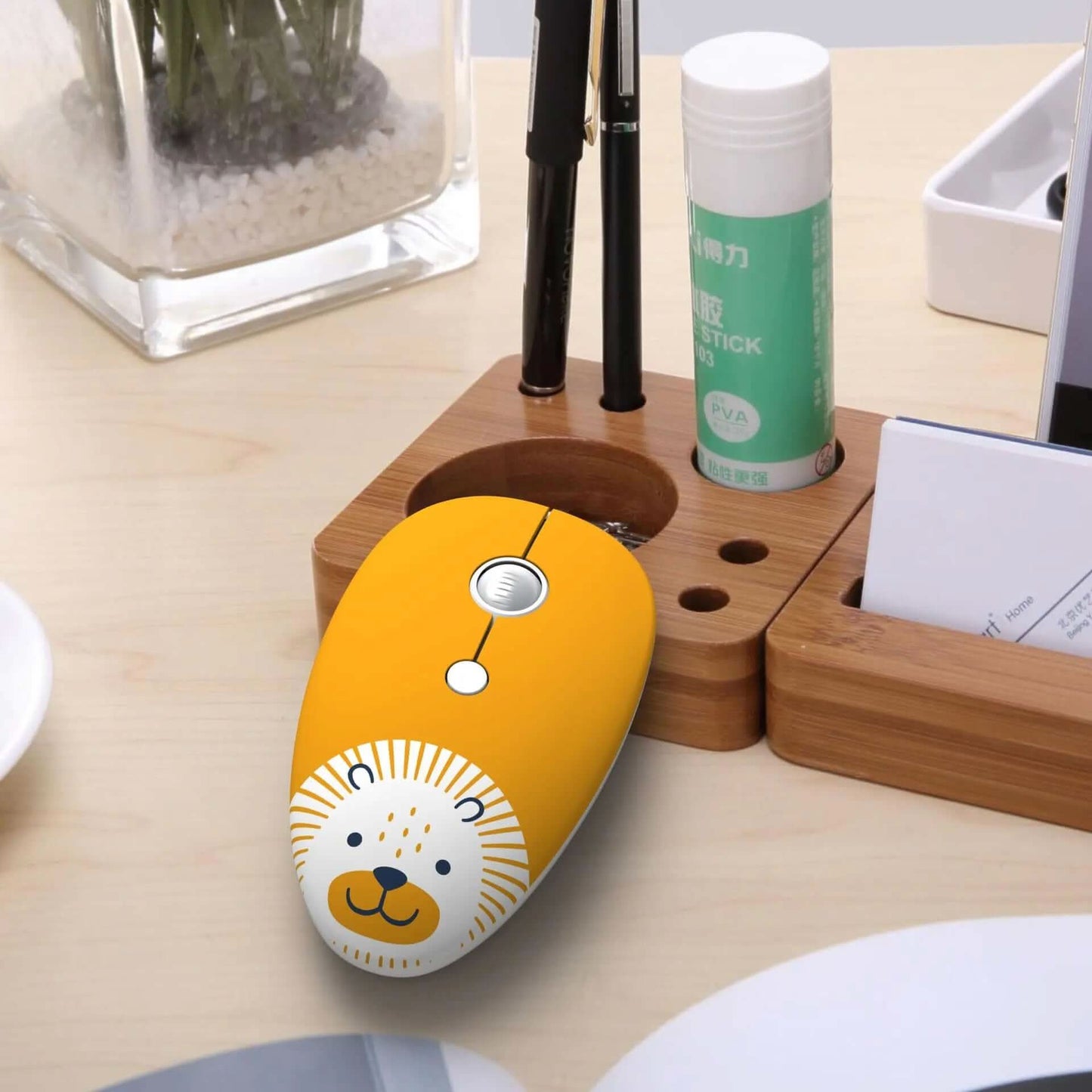 Mini souris sans fil - style cartoons Les Visionnaires