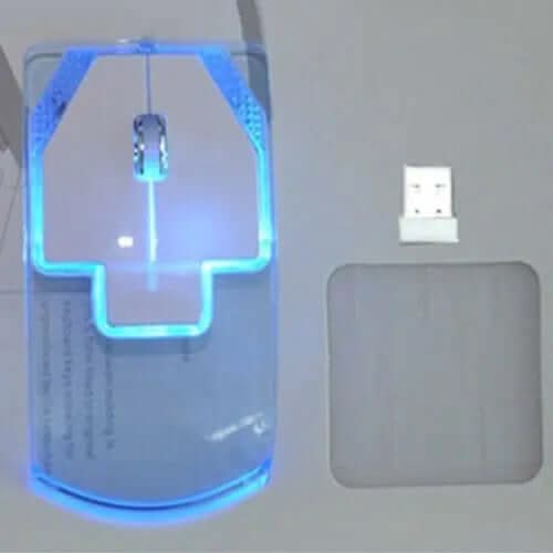 Souris sans fil ultra-fine et transparente Les Visionnaires