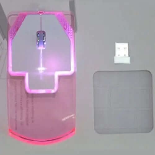 Souris sans fil ultra-fine et transparente Les Visionnaires