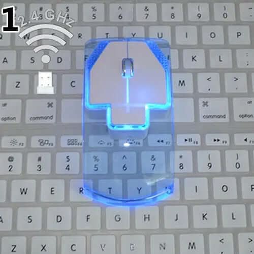 Souris sans fil ultra-fine et transparente Les Visionnaires