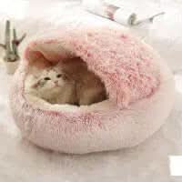 Lit rond en peluche Les Visionnaires