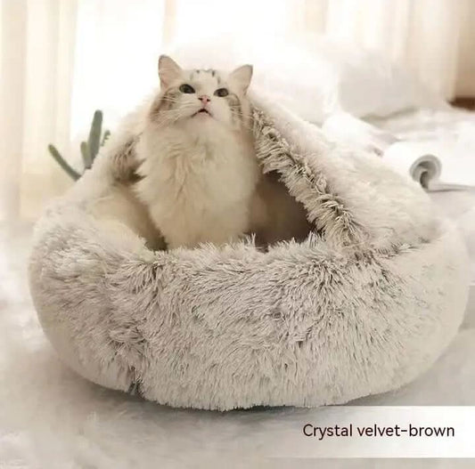 Lit rond en peluche Les Visionnaires