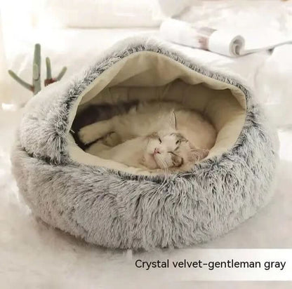 Lit rond en peluche Les Visionnaires
