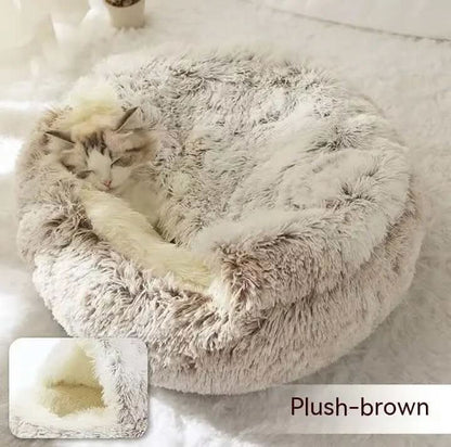 Lit rond en peluche Les Visionnaires