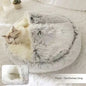 Lit rond en peluche Les Visionnaires