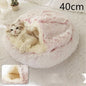 Lit rond en peluche Les Visionnaires