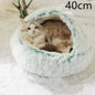 Lit rond en peluche Les Visionnaires
