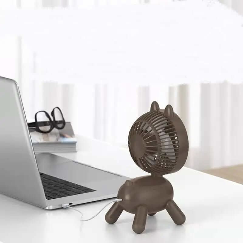 Mini Ventilateur de Bureau USB Rechargeable Les Visionnaires