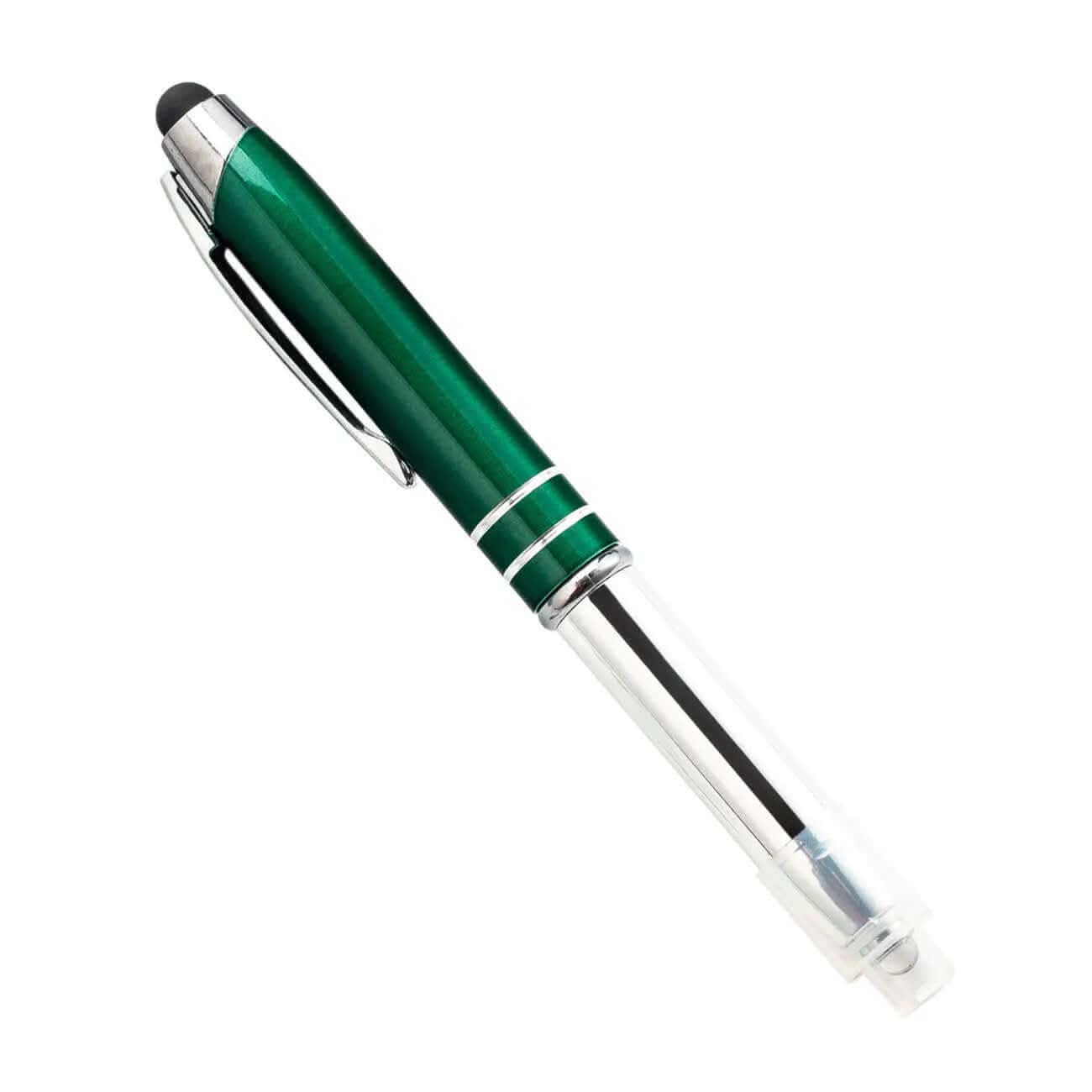 Stylo multifonction en métal avec stylet capacitif, lumière LED et pointe à bille ️ Les Visionnaires