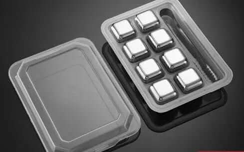 Set de glaçons réutilisables en acier inoxydable Les Visionnaires