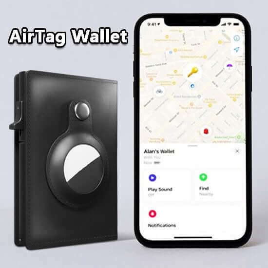 Portefeuille AirTag anti-vol RFID Les Visionnaires