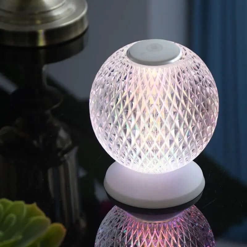 Lampe de Chevet LED Cristal Acrylique RGB Les Visionnaires