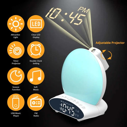 lampe de réveil avec simulation de lever et coucher de soleil Les Visionnaires