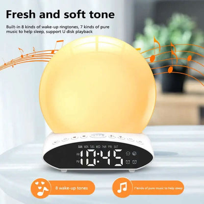 lampe de réveil avec simulation de lever et coucher de soleil Les Visionnaires